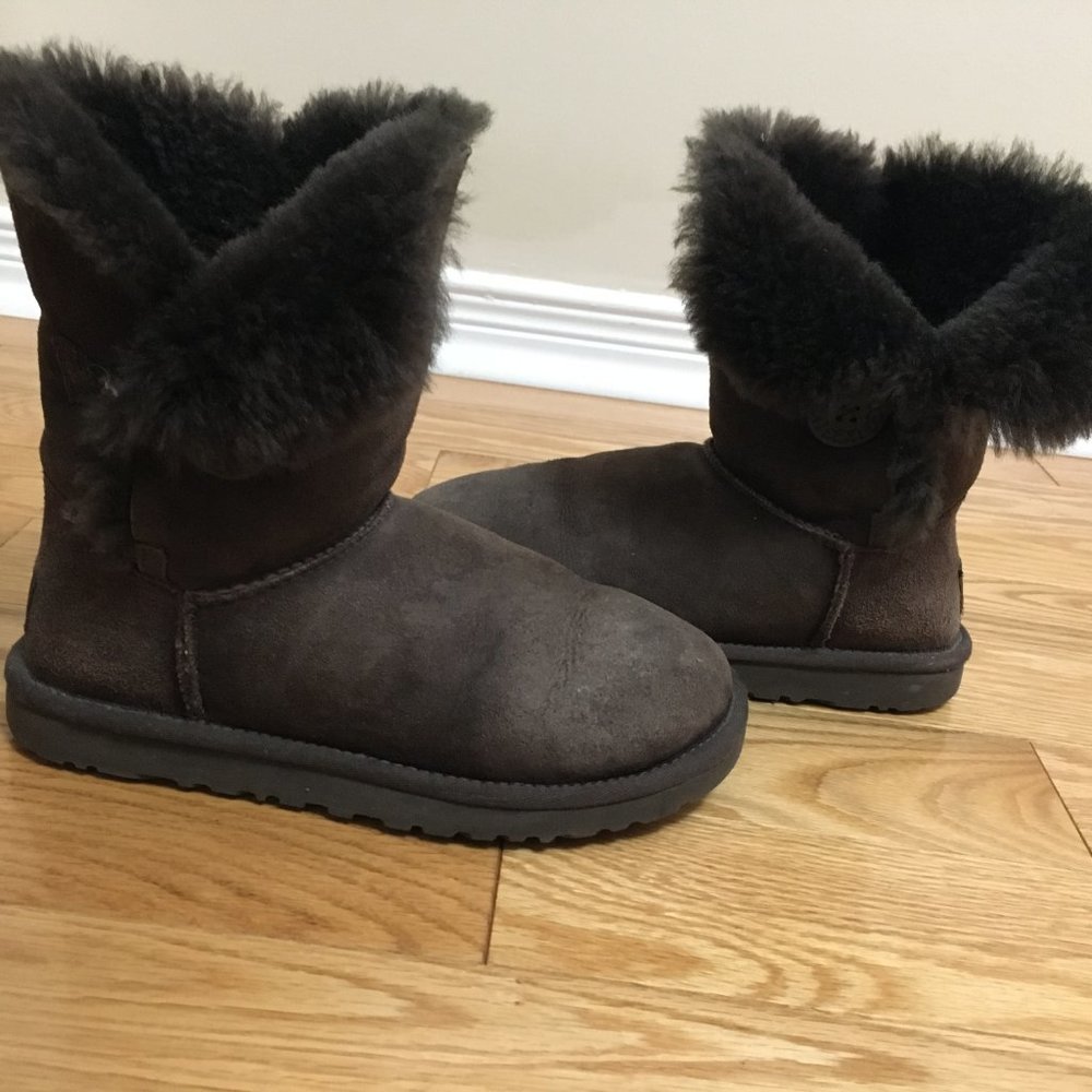 Ugg Australia Chocolate Brown Bailey Boots